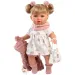 imagen de Llorens: Júlia muñeca llorona de 42 cm con chupete en abrigo rosa 2