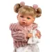 imagen de Llorens: Júlia muñeca llorona de 42 cm con chupete en abrigo rosa 4
