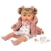 imagen de Llorens: Júlia muñeca llorona de 42 cm con chupete en abrigo rosa 1