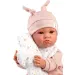 imagen de Llorens: Luna muñeca llorona de 45 cm con almohada de lunares 2