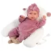 imagen de Llorens: Mimi Llorana muñeca de 42 cm con sonido, con un mono de osito y almohada 1