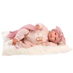 imagen de Llorens: Mimi muñeca llorona de 42 cm con almohada y manta 3