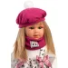 imagen de Llorens: muñeca Carla de 40 cm con gorro rosa y bolso de moda 4