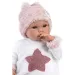 imagen de Llorens: Muñeca niña recién nacida llorona con pijama de peluche de estrellas 36cm 3