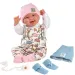 imagen de Llorens: muñeca recién nacida Tala y Talo de 44 cm 2 en 1 con sonido, accesorios en rosa y azul 1