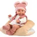 imagen de Llorens: Nica muñeca recién nacida niña con almohada suave 38cm 1