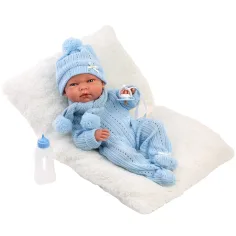 imagen de Llorens: Nico muñeca recién nacida de 40 cm con biberón y almohada 3
