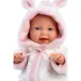 imagen de Llorens: Niña bebé suave con pijama de patrón de cigüeña 31cm 4