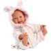 imagen de Llorens: Niña bebé suave con pijama de patrón de cigüeña 31cm 1