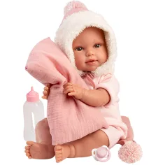 imagen de Llorens: Olivia muñeca llorona de 38 cm con manta 4