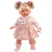 imagen de Llorens: Roberta muñeca llorona de 33 cm con chupete en vestido de lunares 1
