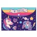 Luna: Carpeta con cierre de unicornio A/4