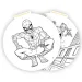 imagen de Luna: Cuaderno de bocetos creativo de 40 páginas con diseño de Spiderman, pegatinas y plantillas 2