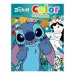 Luna: Disney Stitch cuaderno para colorear con pegatinas 32 páginas
