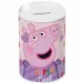 Luna: Hucha de metal en forma de cilindro de Peppa Pig 10x15cm