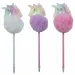 imagen de Luna: Lápiz con cabeza de unicornio pompom en varios colores 1ud 2