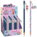Luna: Lápiz de grafito para chicas con goma, en dos versiones 1ud