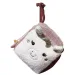 Luna: Cubo de peluche de unicornio adorable con cinta para colgar