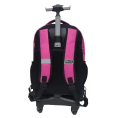 imagen de Luna: Mochila con ruedas Must Team Pink de 3 compartimentos, mochila 31x24x45cm 2