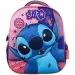 Luna: Mochila de jardín de infantes con diseño 3D de Stitch de Must Team 26x10x32 cm