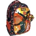 imagen de Luna: Mochila escolar naranja con estampado de baloncesto de Must Team - azul redondeada 3 compartimentos 32x18x43cm 1