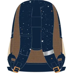 imagen de Luna: Mochila escolar redondeada de NASA de 3 compartimentos, mochila 32x18x43cm 2