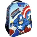 imagen de Luna: Mochila redondeada de jardín de infantes Must Team Capitán América 27x10x31cm 1