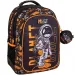 imagen de Luna: Must Team Astronauta negro-naranja redondeado mochila escolar de 3 compartimentos, mochila 32x18x43cm 1