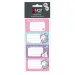 Luna: Paquete de 20 etiquetas para cuadernos con diseño de Unicornios Must Team