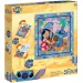 imagen de Luna: Puzzle coloreable enmarcado de 64 piezas con ambiente hawaiano de Stitch 1