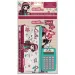 Luna: set de material escolar de 6 piezas para chicas con estuche, calculadora y útiles escolares