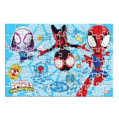 imagen de Luna: Spidey 2 en 1 60 piezas rompecabezas y figura de Póki 2