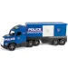 Magic Truck: Camión de policía con luces fluorescentes 81cm - Wader