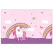 Mantel de plástico de unicornio arcoíris 120x180cm