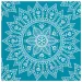 Mantelito de papel azul-blanco de 2 capas paquete de 20 unidades