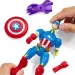 imagen de Marvel Mix Mashers: Figura de Capitán América con accesorios - Hasbro 3