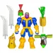 imagen de Marvel Mix Mashers: Figura de Thanos de los Vengadores con accesorios - Hasbro 2