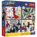 imagen de Marvel Spider-Man - 4 x 88 piezas Premium Plus Kids puzzle - Trefl 1
