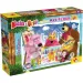 imagen de Masha y el oso pintura con amigos 60 piezas maxi puzzle de suelo 70x50cm - Lisciani 1