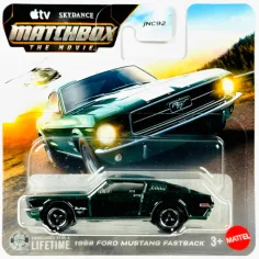 Matchbox A Film: 1968 Ford Mustang Fastback coche en miniatura 1/64 - Mattel
