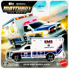 Matchbox A Film: 2019 RAM Ambulance cochecito 1/64 - Mattel