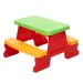 imagen de Mesa de picnic roja 70x79x47cm 1