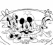 imagen de Mickey Mouse 2 en 1 maxi puzzle y libro para colorear 35x25cm - Lisciani 2