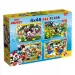 imagen de Mickey Mouse 2 en 1 maxi puzzle y libro para colorear 35x25cm - Lisciani 1