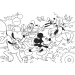 imagen de Mickey Mouse 2 en 1 puzzle de 250 piezas y libro para colorear 50x35cm - Lisciani 3