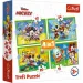 imagen de Mickey Mouse y sus amigos 4 en 1 rompecabezas - Trefl 1