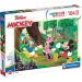imagen de Mickey Mouse y sus amigos en una aventura en el bosque puzzle maxi supercolor de 104 piezas - Clementoni 1