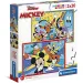 imagen de Mickey Mouse y sus amigos Supercolor 2 en 1 rompecabezas 2x20 piezas - Clementoni 1