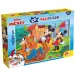 Mickey y sus amigos 2 en 1 rompecabezas y libro para colorear de 108 piezas 70x50cm - Lisciani