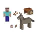 imagen de Minecraft: Figura de Steve y burro - Mattel 2